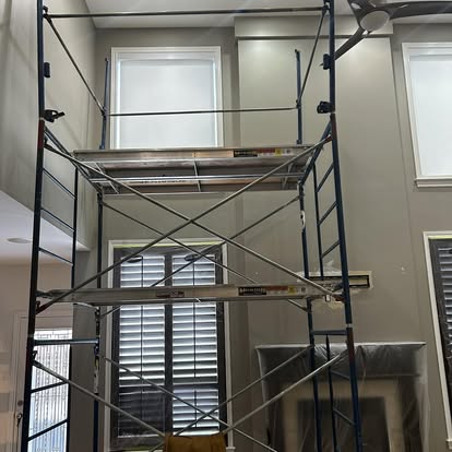 Custom framing and wall construction project in progress